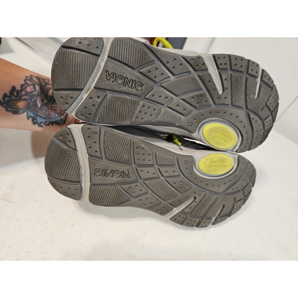 Vionic Kona Shoes Womens 8 Gray Athletic Walking Lace Up Comfort Sneakers (S81 - Picture 7 of 9
